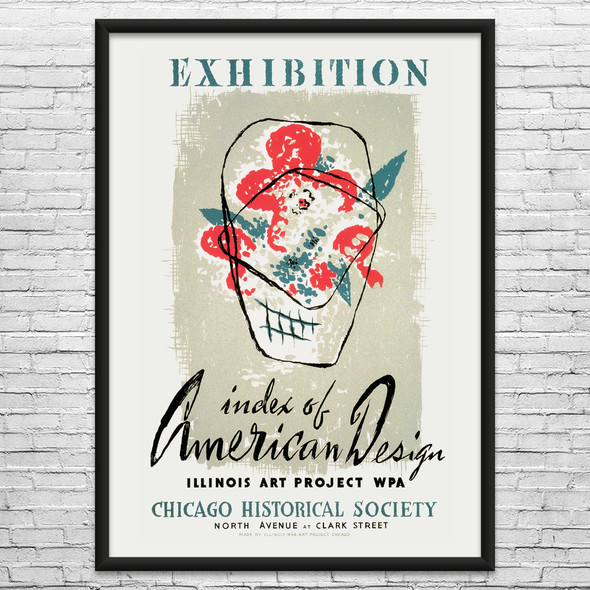 Illinois Art Exhibit WPA Poster Art Illinois Art Exhibit WPA Poster Art