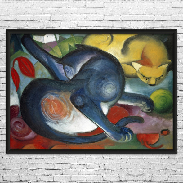 Franz Marc Two Cats Art Print