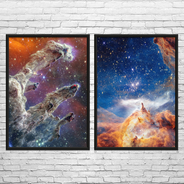 JWST Photography Space Wall Art Set of 2