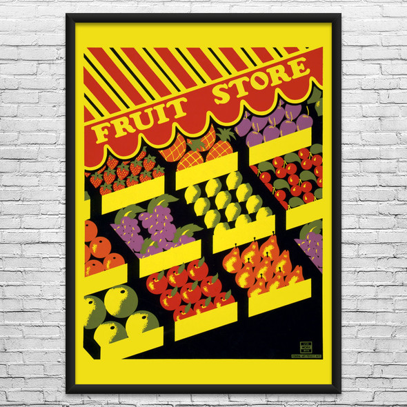 Fruit Store WPA Poster Art
