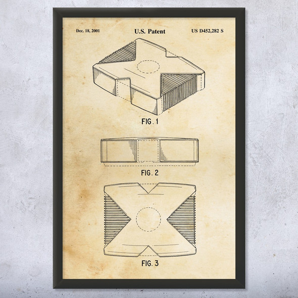XBox Console Patent Wall Art
