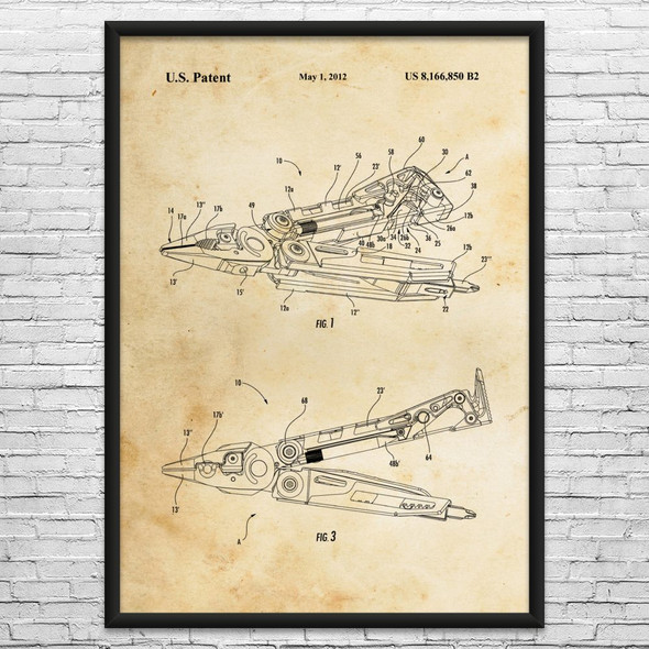 MUT Multi-Tool Patent Wall Art