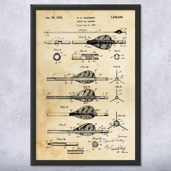 Arrow Patent Wall Art