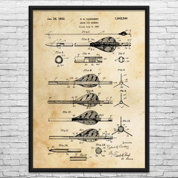 Arrow Patent Wall Art