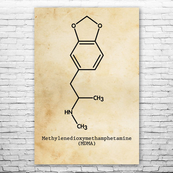 偉大な MDMA Art Wall Ecstasy Molecule 帽子