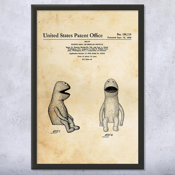 Wilkins Puppet Patent Wall Art
