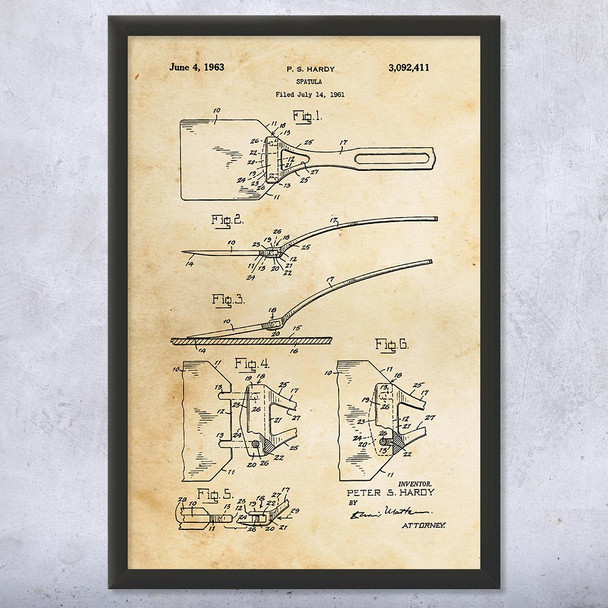 Spatula Patent Wall Art