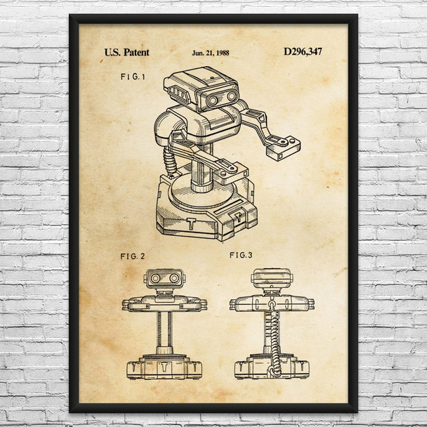 ROB Robotic Operating Buddy Patent Wall Art