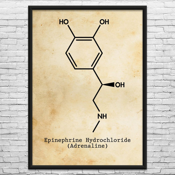 Adrenaline Molecule Wall Art