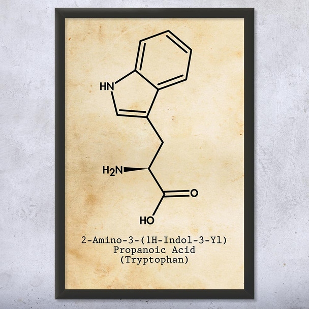 Tryptophan Molecule Wall Art