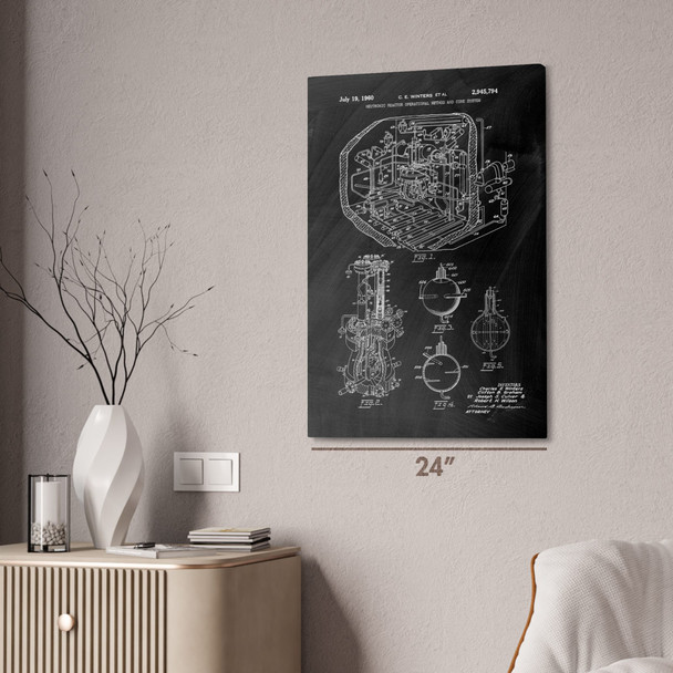 Nuclear Reactor Patent Wall Art