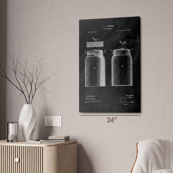 Mason Jar Patent Wall Art