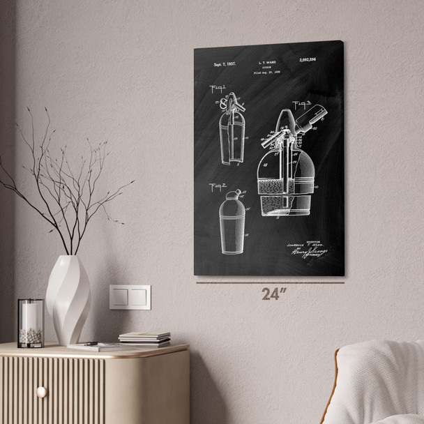 Soda Siphon Patent Wall Art