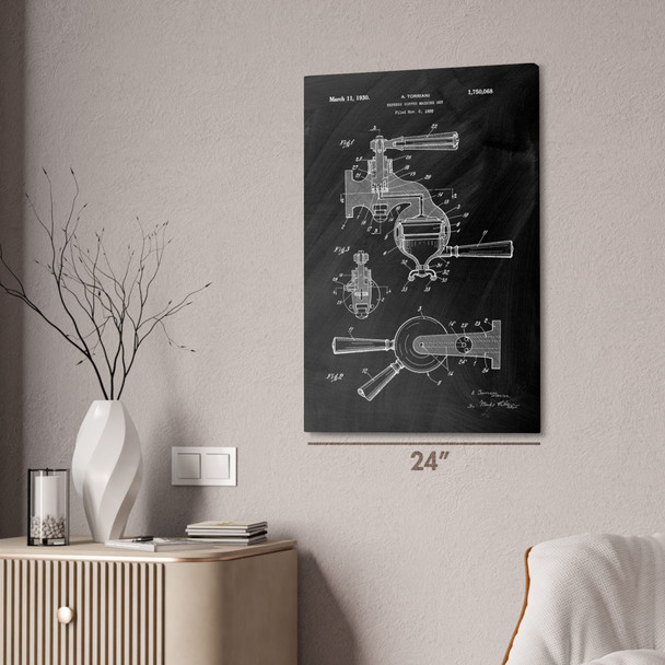 Espresso Machine Patent Wall Art