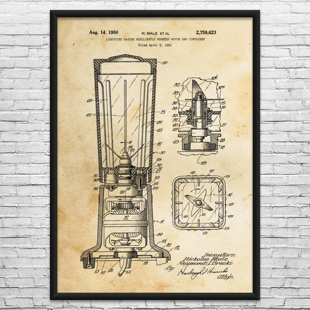 Blender Patent Wall Art
