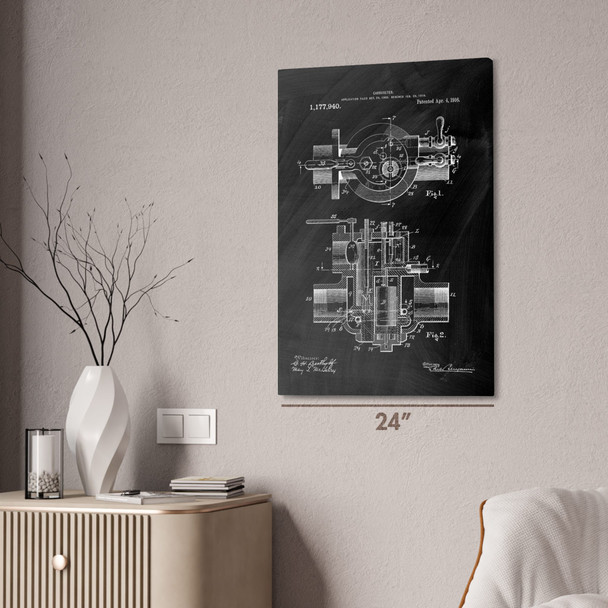 Carburetor Patent Wall Art