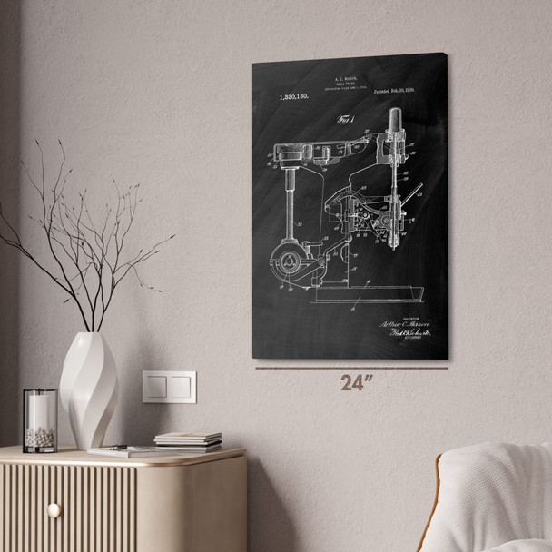 Drill Press Patent Wall Art