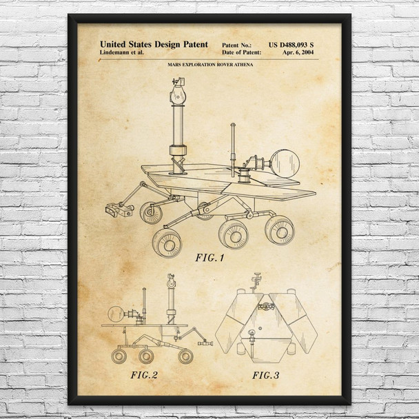 Athena Rover Patent Wall Art