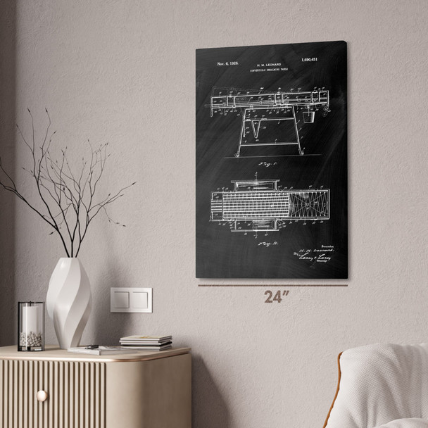 Embalming Table Patent Wall Art