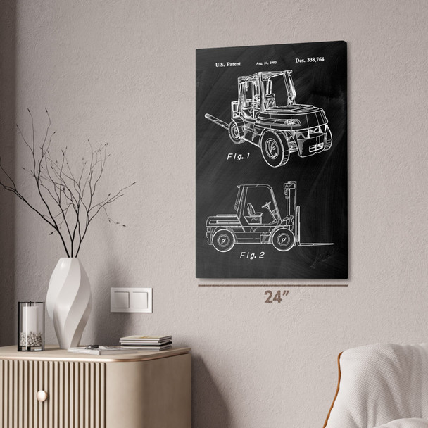 Forklift Patent Wall Art