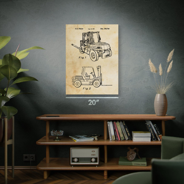 Forklift Patent Wall Art