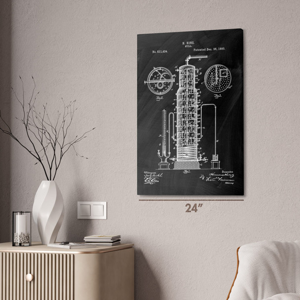 Distillery Still Patent Wall Art