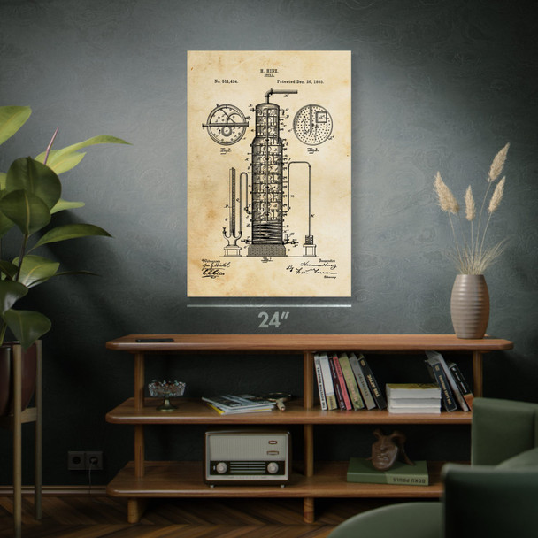 Distillery Still Patent Wall Art