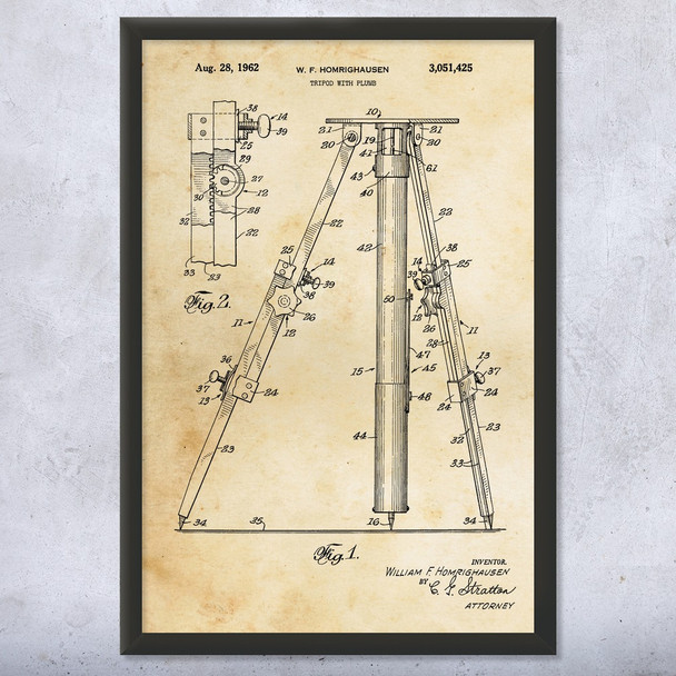 Tripod Patent Wall Art
