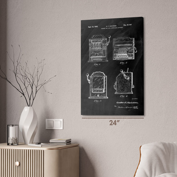 Slot Machine Patent Wall Art