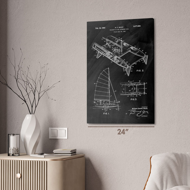 Catamaran Patent Wall Art