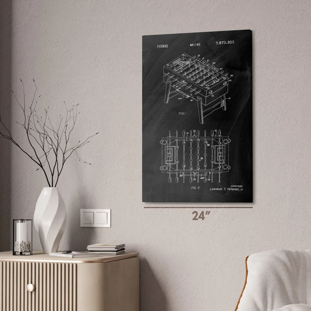 Foosball Table Patent Wall Art