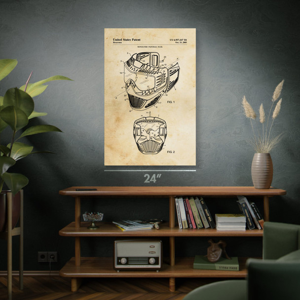 Paintball Mask Patent Wall Art