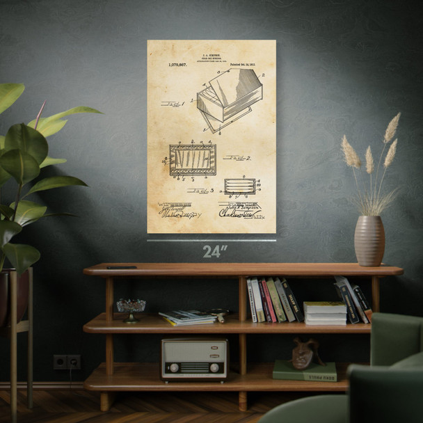 Humidor Cigar Box Patent Wall Art