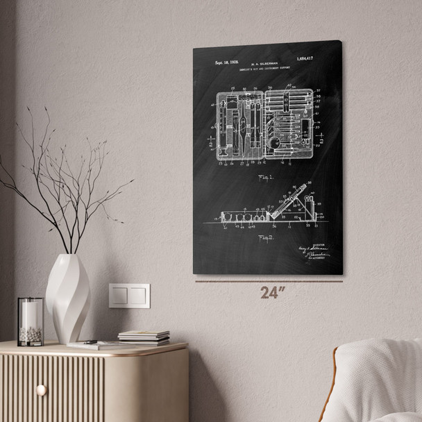 Dental Kit Patent Wall Art