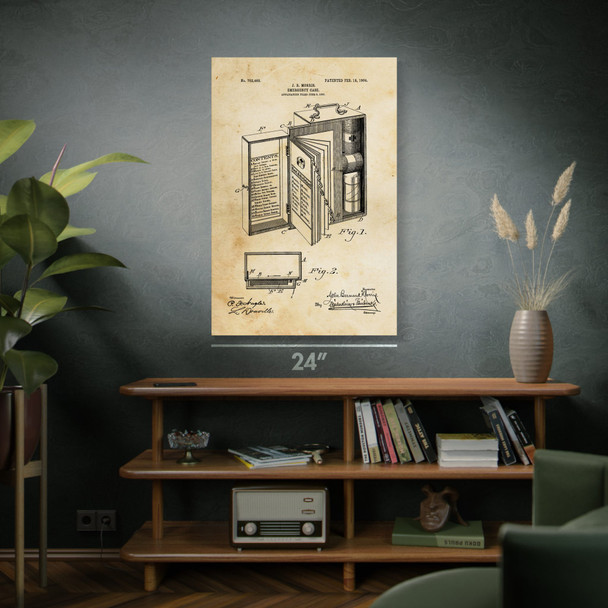 Emergency Medical Kit Patent Wall Art