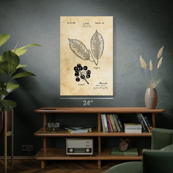 Cherry Tree Patent Wall Art