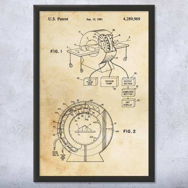 CAT Scan Patent Wall Art