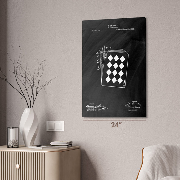 Playing Cards Patent Wall Art