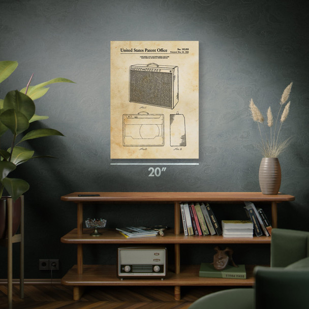 Guitar Amp Patent Wall Art
