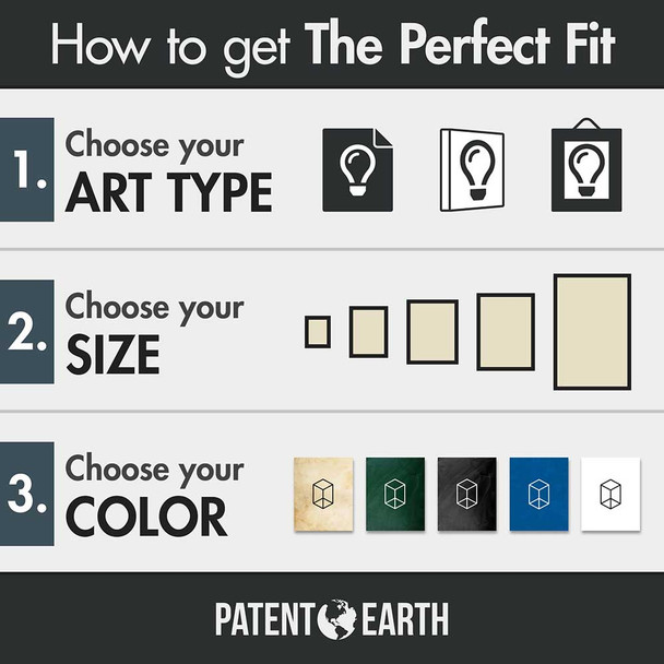 20 Sided Dice Patent Wall Art