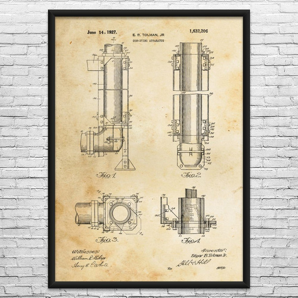 Conveyor Pipe Patent Wall Art