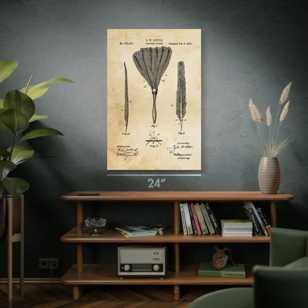 Feather Duster Patent Wall Art