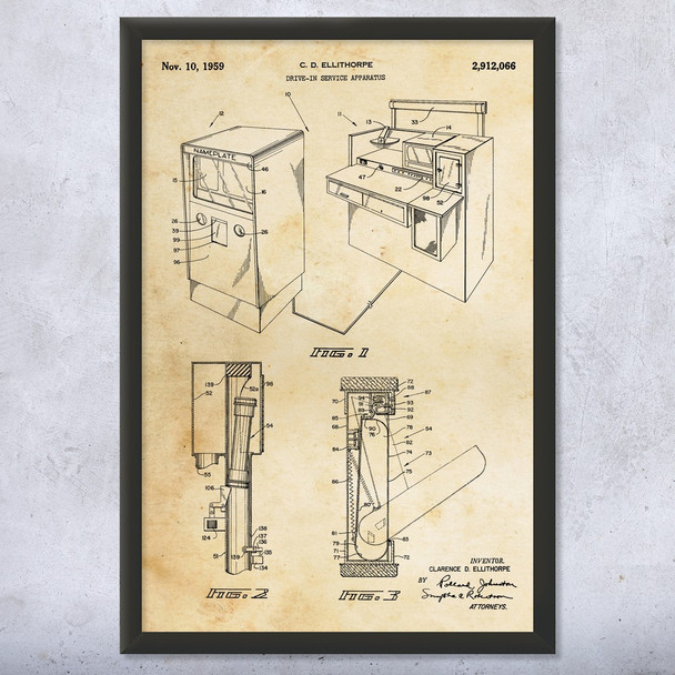 Bank Tube Patent Wall Art