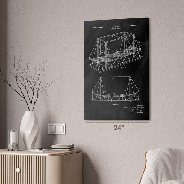 Trapeze Safety Net Patent Wall Art