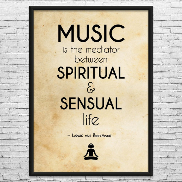 Beethoven Quote Spiritual Wall Art