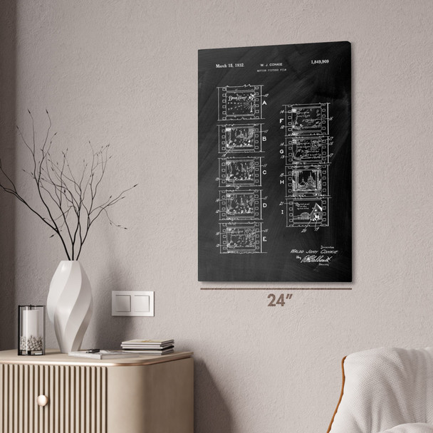 Motion Picture Film Patent Wall Art