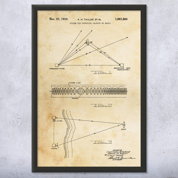 Radar Patent Wall Art