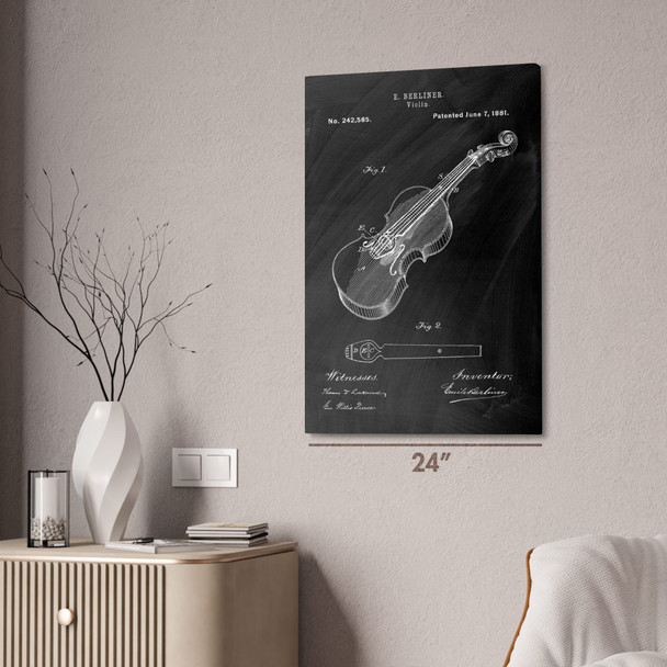 Berliner Violin Patent Wall Art