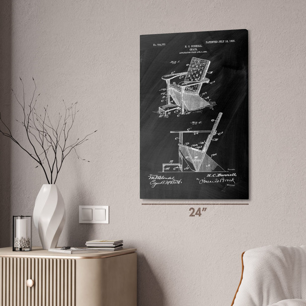 Adirondack Chair Patent Wall Art