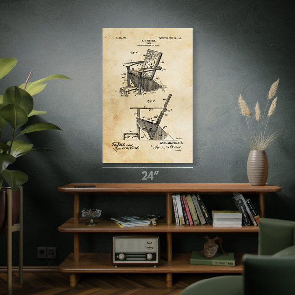Adirondack Chair Patent Wall Art